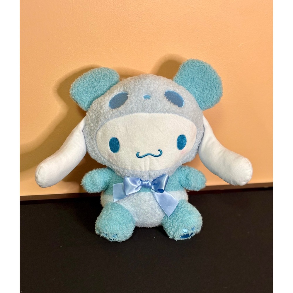 NWT Sanrio Cinnamoroll Panda Plush Blue White Round1 Exclusive 11.8in SIL-34271